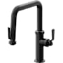 California Faucets Descanso Works 1.8 GPM Single Hole Pre-Rinse Pull Down Kitchen Faucet - Includes Escutcheon Matte Black