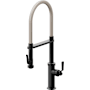 California Faucets Descanso Works 1.8 GPM Single Hole Pre-Rinse Pull Down Kitchen Faucet - Includes Escutcheon Matte Black