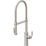 California Faucets Descanso Works 1.8 GPM Single Hole Pre-Rinse Pull Down Kitchen Faucet - Includes Escutcheon Ultra Stainless Steel
