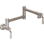 California Faucets Descanso Works 4 GPM Wall Mounted Single Hole Pot Filler Satin Nickel