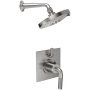 California Faucets Descanso Shower Only Trim Package with 2 GPM Multi Function Shower Head Satin Nickel