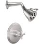 California Faucets Miramar Shower Only Trim Package with 2.5 GPM Single Function Shower Head Satin Nickel
