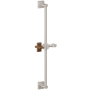 California Faucets San Elijo Wall Mounted Slide Bar with Teak Cross Handle Satin Nickel