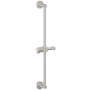 California Faucets Jalama Wall Mounted Slide Bar with Pinstripe Cylinder Knob Handle Satin Nickel