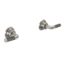 California Faucets Descanso Valve Trim Only with Double Carbon Fiber Lever Handle - Less Rough In Satin Nickel