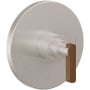 California Faucets Pressure Balanced Valve Trim Only with Single Lever Handle - Less Rough In Satin Nickel