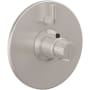 California Faucets Jalama Thermostatic Valve Trim Only with Single Knob Handle and Volume Control - Less Rough In Satin Nickel