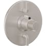 California Faucets Jalama Thermostatic Valve Trim Only with Single Knob Handle and Volume Control - Less Rough In Satin Nickel