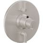 California Faucets Jalama Thermostatic Valve Trim Only with Single Knob Handle and Volume Control - Less Rough In Satin Nickel