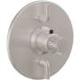 California Faucets Jalama Thermostatic Valve Trim Only with Single Knob Handle and Volume Control - Less Rough In Satin Nickel