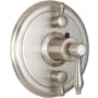 California Faucets Encinitas StyleTherm® Dual Function Thermostatic Valve Trim Satin Nickel