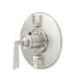California Faucets Steampunk Bay Thermostatic Valve Trim Only with Single Lever Handle and Double Integrated Volume Controls - Less Rough In Satin Nickel