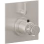 California Faucets Jalama Thermostatic Valve Trim Only with Single Knob Handle and Volume Control - Less Rough In Satin Nickel