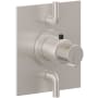 California Faucets Jalama Thermostatic Valve Trim Only with Single Knob Handle and Volume Control - Less Rough In Satin Nickel