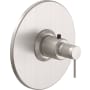 California Faucets D Street Thermostatic Valve Trim Only with Single Lever Handle - Less Rough In Satin Nickel