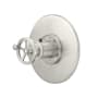 California Faucets Steampunk Bay Thermostatic Valve Trim Only with Single Wheel Handle - Less Rough In Satin Nickel