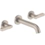 California Faucets San Elijo 1.2 GPM Wall Mounted Vessel Widespread Bathroom Faucet Satin Nickel