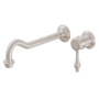California Faucets Salinas 1.2 GPM Wall Mounted Vessel Widespread Bathroom Faucet Satin Nickel