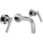 California Faucets Montara 1.2 GPM Wall Mounted Bathroom Faucet with Double Handles Polished Chrome