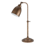 Cal Lighting Pharmacy 1 Light Pedestal Base Desk Lamp Rust