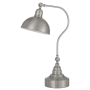 Cal Lighting Industrial 25" Tall Gooseneck Desk Lamp Brushed Steel