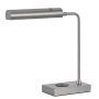 Cal Lighting Delray 18" Tall LED Accent Table Lamp Brushed Steel