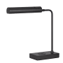 Cal Lighting Delray 18" Tall LED Accent Table Lamp Matte Black