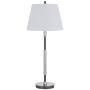 Cal Lighting Ciudad 30" Tall Buffet Table Lamp Chrome / Silver Gray