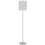 Cal Lighting Pole 63" Tall Torchiere Floor Lamp Painted Silver