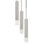 Cal Lighting 3 Light 8" Wide LED Multi Light Pendant Brushed Steel