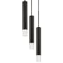 Cal Lighting 3 Light 8" Wide LED Multi Light Pendant Gun Metal
