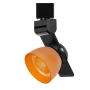 Cal Lighting H-Track 6" Tall 3000K LED Track Head Black / Frosted Amber