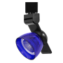 Cal Lighting H-Track 6" Tall 3000K LED Track Head Black / Clear Blue