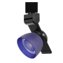 Cal Lighting H-Track 6" Tall 3000K LED Track Head Black / Frosted Blue