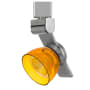Cal Lighting H-Track 6" Tall 3000K LED Track Head Brushed Steel / Clear Amber