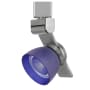 Cal Lighting H-Track 6" Tall 3000K LED Track Head Brushed Steel / Frosted Blue