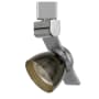 Cal Lighting H-Track 6" Tall 3000K LED Track Head Brushed Steel / Clear Smoke