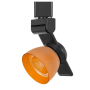 Cal Lighting H-Track 6" Tall 3000K LED Track Head Dark Bronze / Frosted Amber