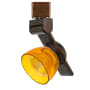 Cal Lighting H-Track 6" Tall 3000K LED Track Head Rust / Clear Amber
