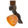 Cal Lighting H-Track 6" Tall 3000K LED Track Head Rust / Frosted Amber