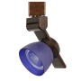 Cal Lighting H-Track 6" Tall 3000K LED Track Head Rust / Frosted Blue
