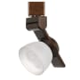 Cal Lighting H-Track 6" Tall 3000K LED Track Head Rust / Frosted White