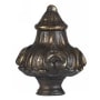 Cal Lighting 2.5" Traditional / Classic Cast Metal Short Ornate Knob Finial Old Brass