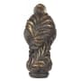 Cal Lighting 2.5" Traditional / Classic Cast Metal Wrapped Fern Finial Old Brass