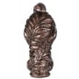Cal Lighting 2.5" Traditional / Classic Cast Metal Wrapped Fern Finial Old Copper