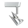 Cal Lighting 1 Light Pointed Back Track Head for HT Track Systems Brushed Steel