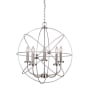 Canarm Summerside 5 Light 25" Wide Taper Candle Style Chandelier Brushed Nickel