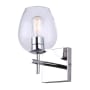 Canarm Cain Bathroom Sconce Chrome