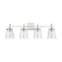 Capital Lighting 4 Light 10-1/2" Tall Bathroom Vanity Light Brushed Nickel