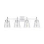 Capital Lighting 4 Light 10-1/2" Tall Bathroom Vanity Light Chrome